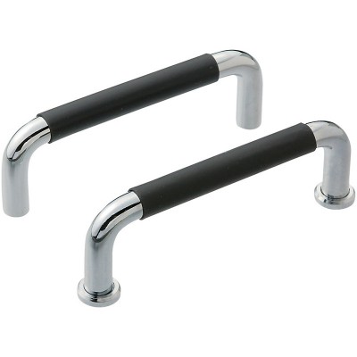 Chrome Plating UWANL10-100-27 Tapped Round Handles With Rubber