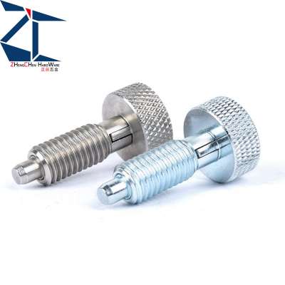 Good qualityKnurled Retractable Spring Loaded Plunger Knurl