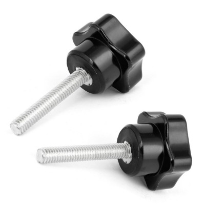 6mm x 35mm Male Threaded Star Shape Clamping Knob Grip