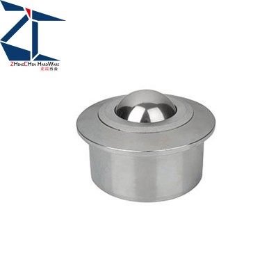 Nylon Ball transfer units with solid steel housing  threaded nut